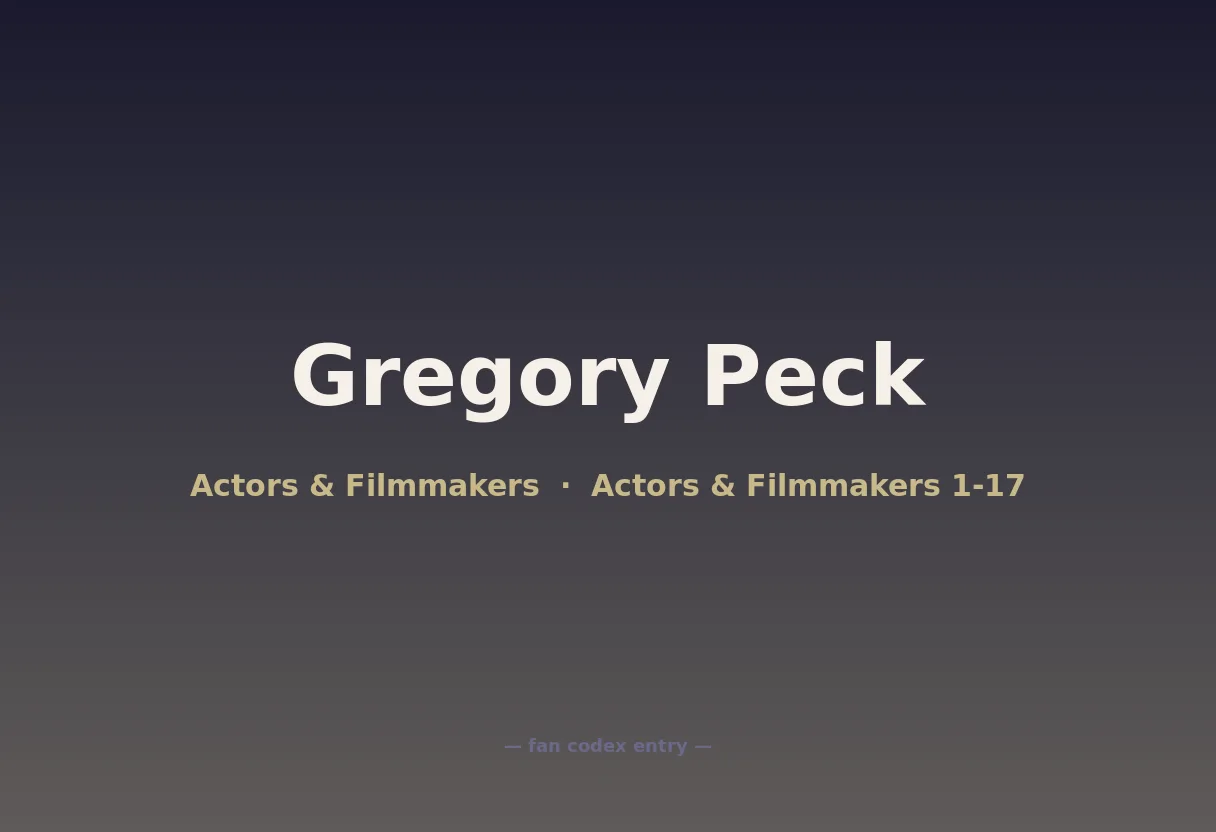 Gregory Peck