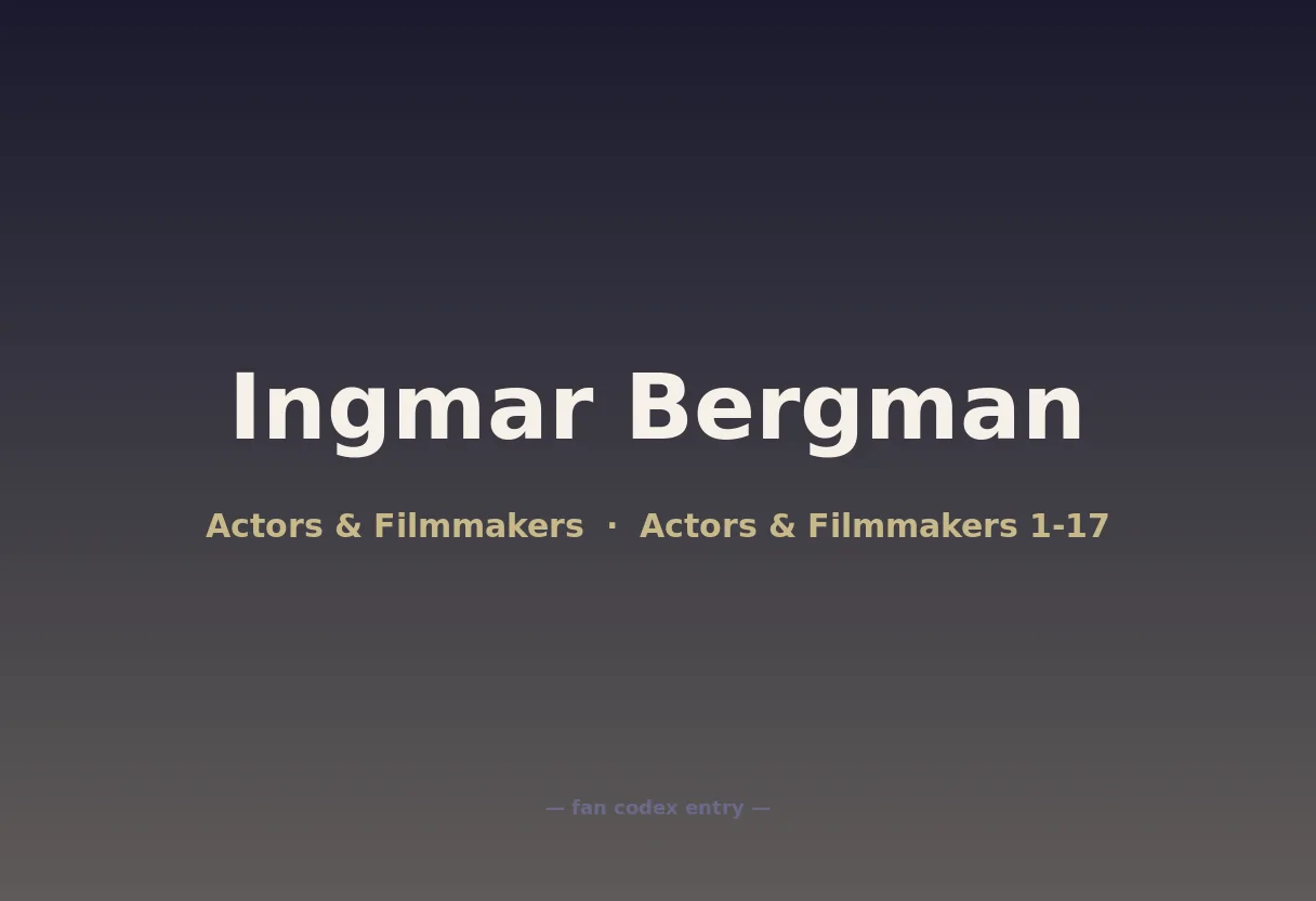 Ingmar Bergman