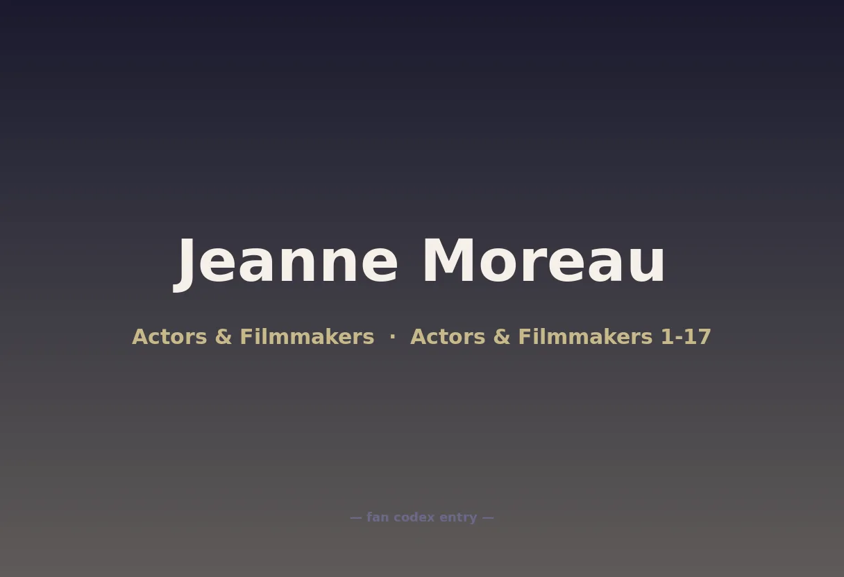 Jeanne Moreau