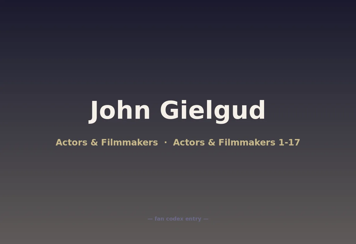 John Gielgud